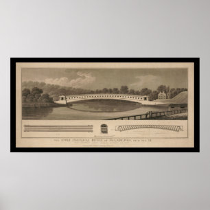 Oberschuylkill Covered Bridge Philadelphia PA Poster