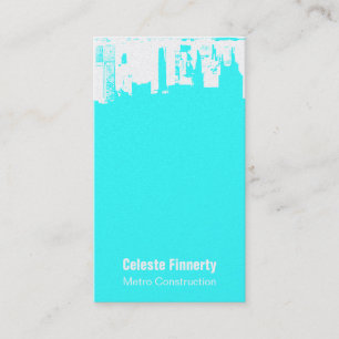 Oberseiten-im Stadtzentrum gelegener Schnee-Himmel Visitenkarte