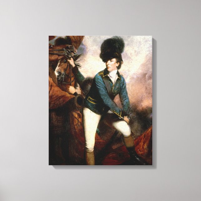 Oberst Banastre Tarleton 1782 Leinwanddruck (Vorderseite)