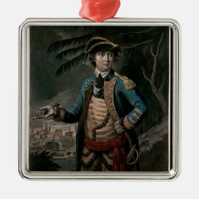 Oberst Benedict Arnold, Kneipe. London, 1776 Silbernes Ornament (Vorne)