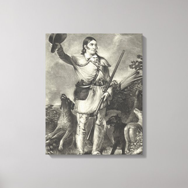 Oberst Davy Crockett 1839 Leinwanddruck (Vorderseite)