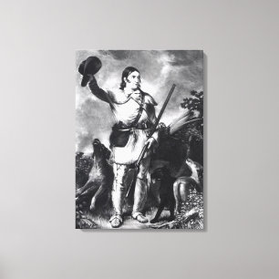 Oberst Davy Crockett Leinwanddruck