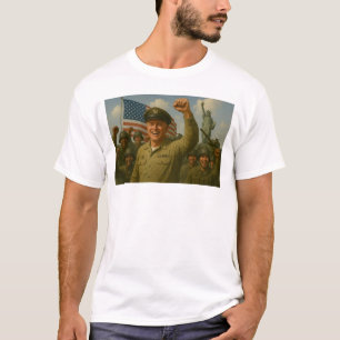 Oberst der US-Armee steht stark an Truppen T-Shirt