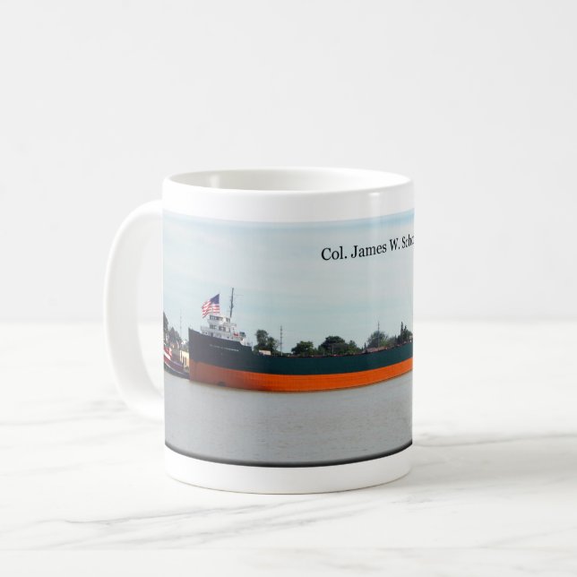 Oberst James M. Schoonmaker Tasse (Vorderseite Links)