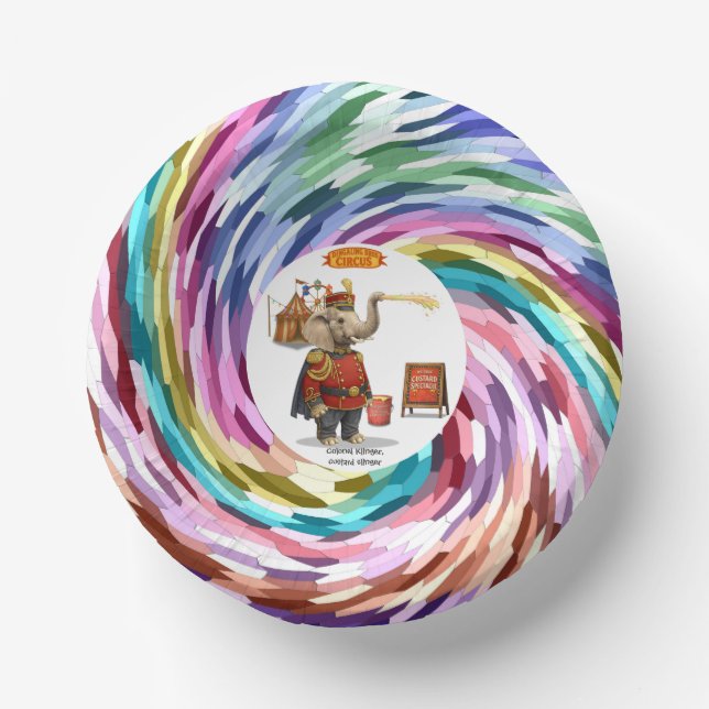 Oberst Klinger, Cremeschleuderer Pappteller (Vorderseite)
