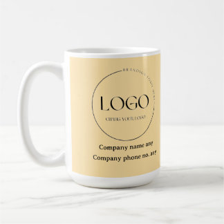 Oberst Senf Farbd Design Geschäft anpassen Kaffeetasse