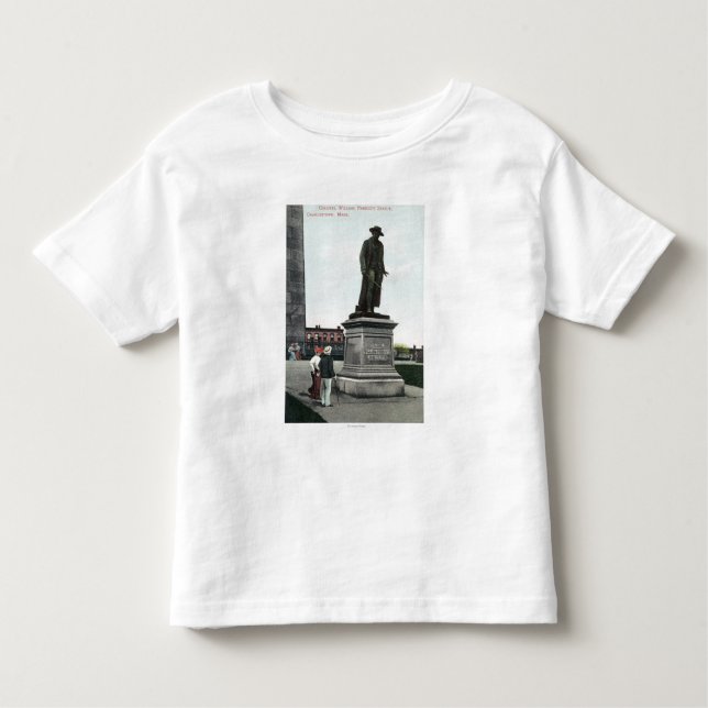 Oberst William Prescott Statue Scene Kleinkind T-shirt (Vorderseite)