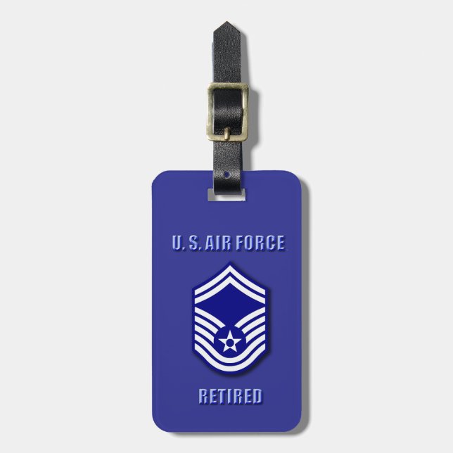 Oberstabsfeldwebel USAF Gepäckanhänger (Vorderseite vertikal)