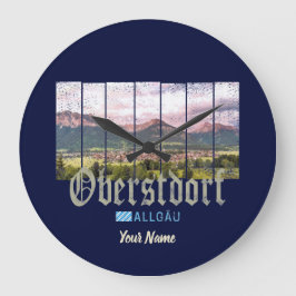 Oberstdorf Allgäu Vintag Bayern Deutschland Souven Große Wanduhr