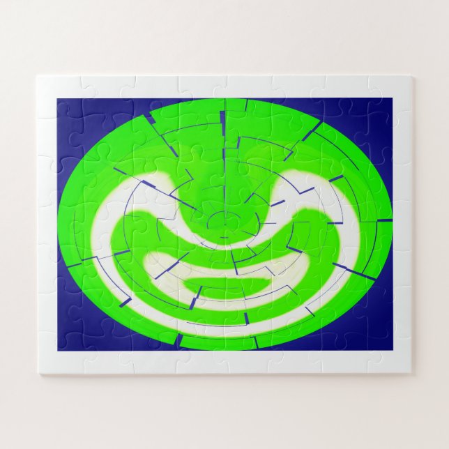 Oberste grüne Kunst Puzzle (Horizontal)
