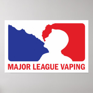 Oberste Spielklasse Vaping Logo Vaper Poster