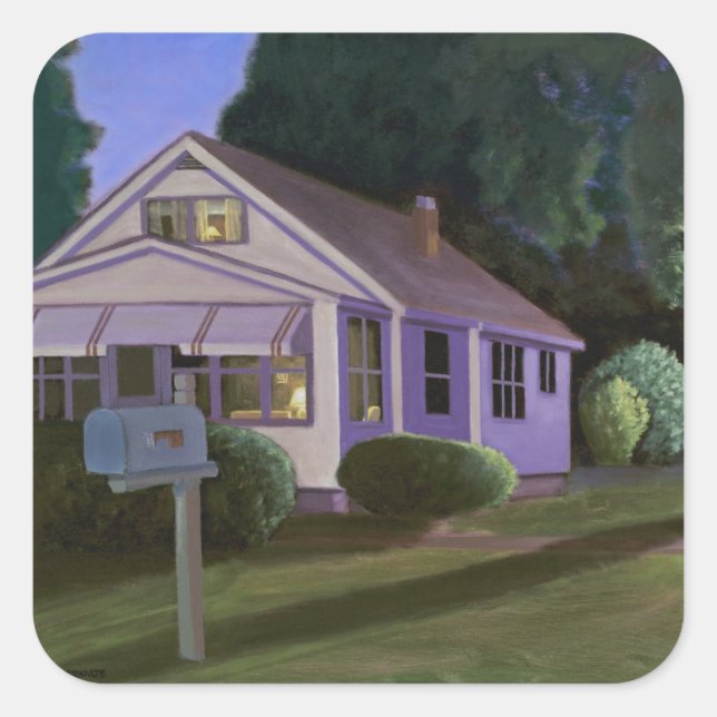 Oberste Treppe 2006 Quadratischer Aufkleber (Vorderseite)