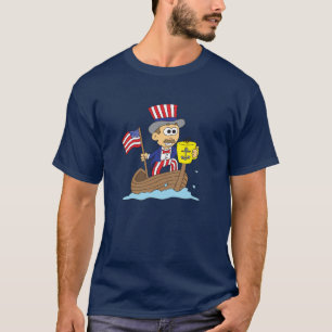 Oberster 4. Juli T - Shirt Marineblau