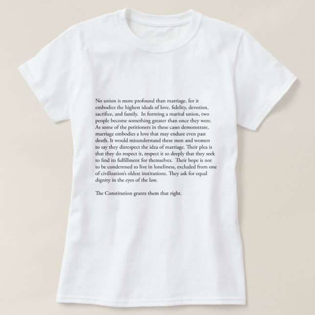 Oberster Gerichtshof Anthony Kennedy Homosexuelle  T-Shirt (Design vorne)