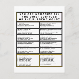 Oberster Gerichtshof Postcard Funny Chief Justice  Postkarte