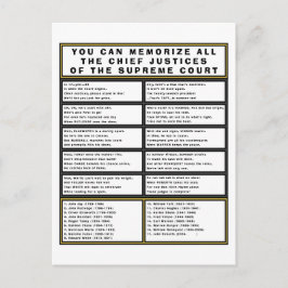 Oberster Gerichtshof Postcard Funny Chief Justice  Postkarte