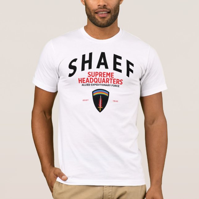 Oberster Hauptsitz von SHAEF T-Shirt (Vorderseite)