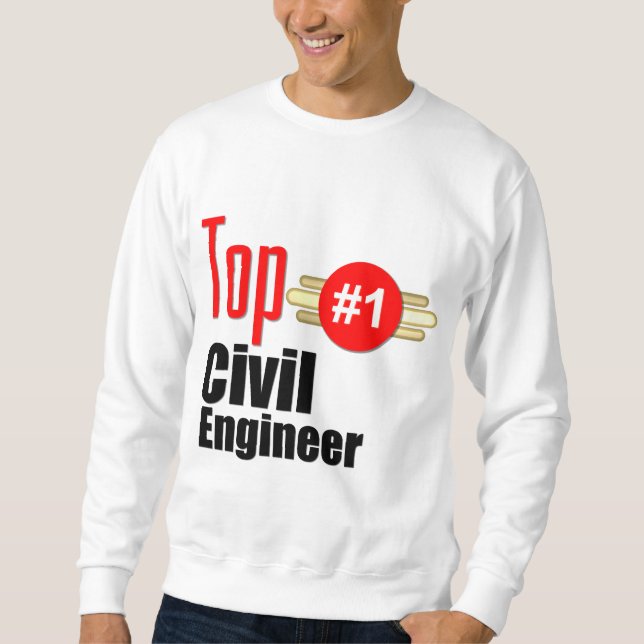 Oberster ziviler Ingenieur Sweatshirt (Vorderseite)