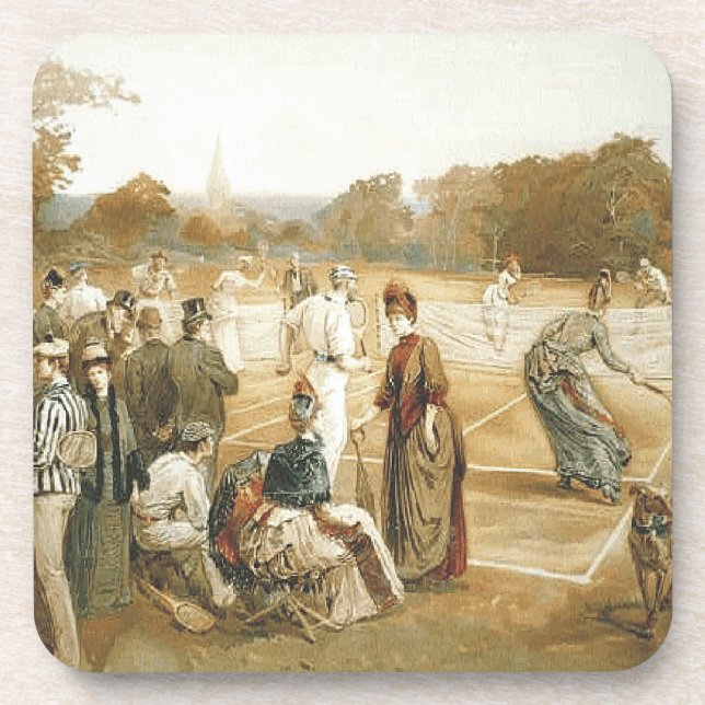 OBERSTES alte Schultennis Getränkeuntersetzer (Vorderseite)