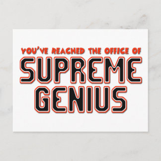 Oberstes Genius Postkarte