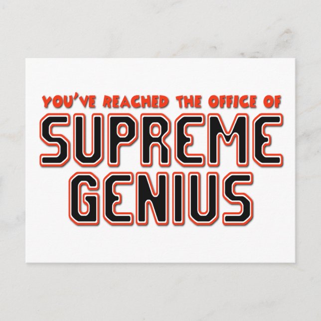 Oberstes Genius Postkarte (Vorderseite)
