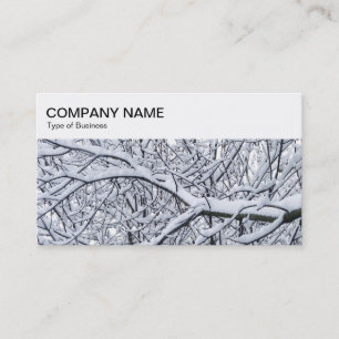oberstes Panel - Geschäftskarte Snow Laden Branche Visitenkarte