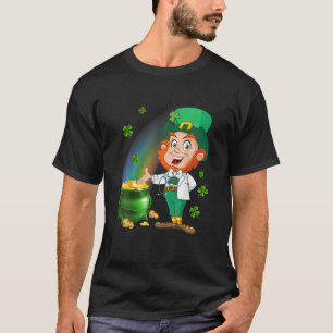 Oberstes Stethoskop mit Leprechaun G T-Shirt