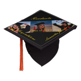 Oberteil für die Graduierung von Foto-Collage