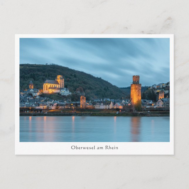 Oberwesel am Rhein, Deutschland Postkarte (Vorderseite)