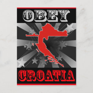 Obey Croatia Postkarte