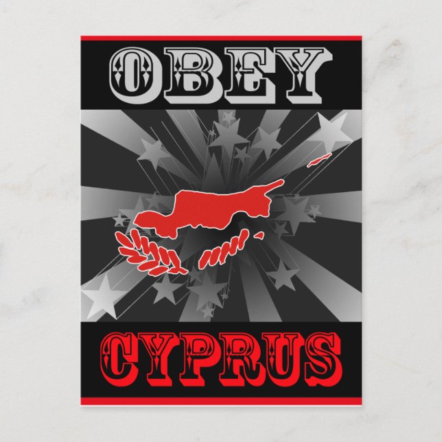 Obey Cyprus Postkarte (Vorderseite)