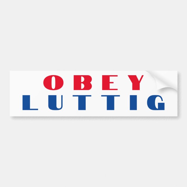 OBEY LUTTIG AUTOAUFKLEBER (Vorne)