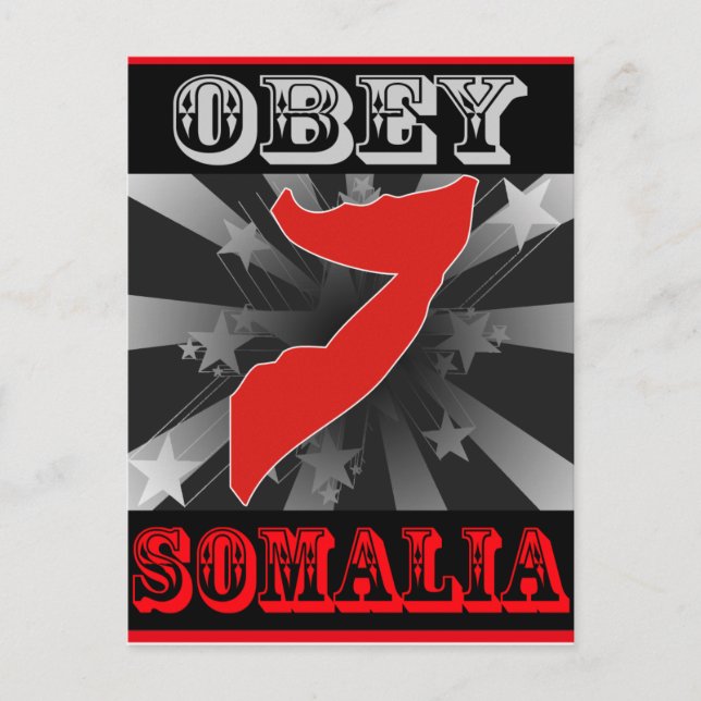 Obey Somalia Postkarte (Vorderseite)