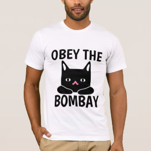OBEY THE BOMBAY CAT T - SHIRT