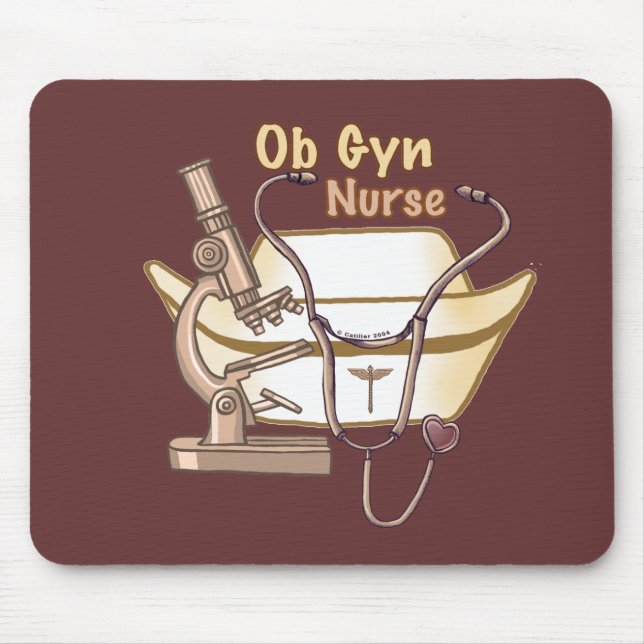OBGyn Nurse Mouse Pad Mousepad (Vorne)
