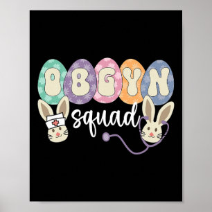 Obgyn-Team Eier Ostern Geburtshelfer Gynäkologe Poster