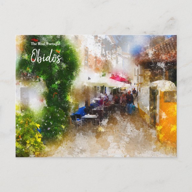 Obidos - das wahre Portugal Postkarte (Vorderseite)