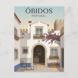 Obidos Portugal Postkarte