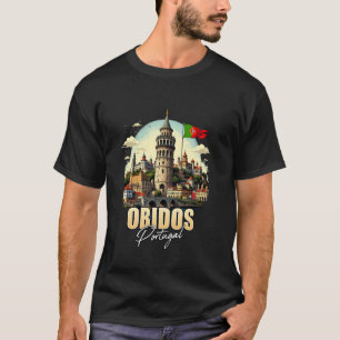 Óbidos Portugal Souvenir Óbidos Reise Urlaub T-Shirt