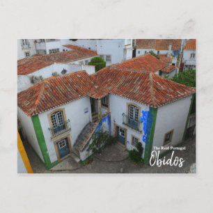 Obidos Twins - das echte Portugal Postkarte