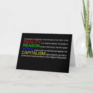 Objectivism Greeting Card Karte
