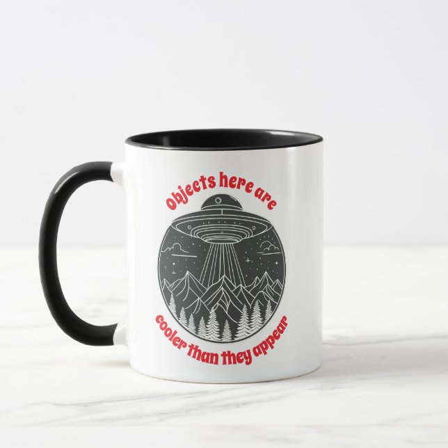 Objekte Cooler als die Augen-Tasse Tasse (Links)