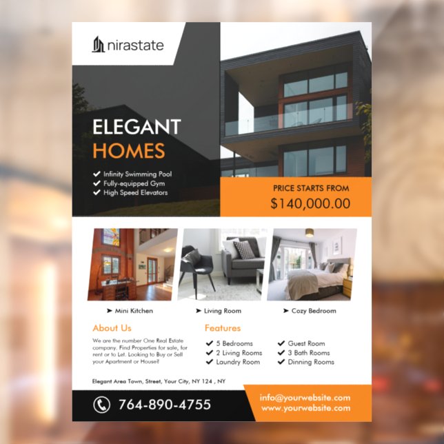 Objektklammer für Real-Anwesen-Eigenschaften Fensteraufkleber (Blatt 2)