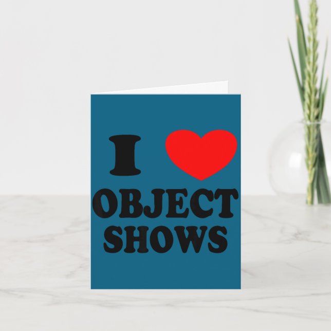 Objektshows _ lustige Liebe Objektshows Kinder Jun Karte (Vorderseite)