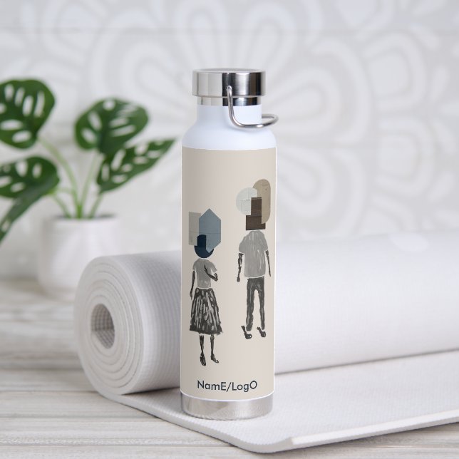 objet_16_une femme, un homme_1 trinkflasche (Yoga)