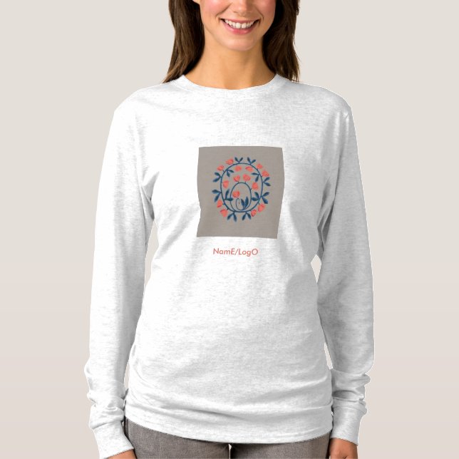 Objet_17_a swan in Blume T - Shirt (Vorderseite)