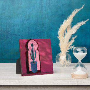objet_21_a Fenster mit Kaktus Fotoplatte