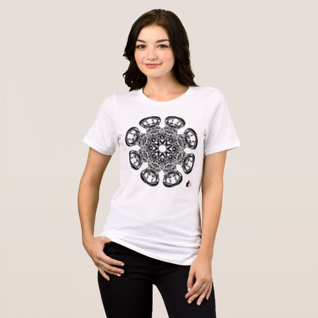 Objet d'art Octa Glyph Tri-Blend Shirt (Vorderseite voll)