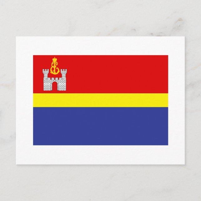 Oblast-Flagge Kaliningrad Postkarte (Vorderseite)