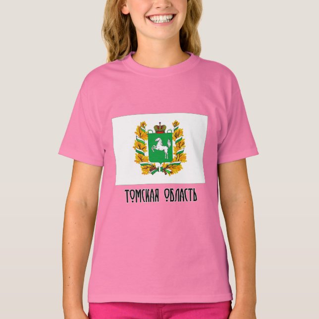 Oblast-Flagge Tomsk T-Shirt (Vorderseite)